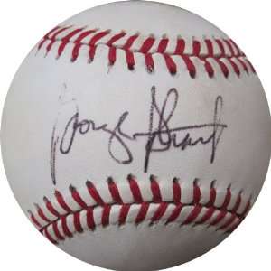 George Strait Autographed Baseball   Sports Memorabilia  