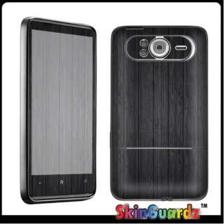 Black Wood Vinyl Case Decal Skin To Cover T Mobile HTC HD7  