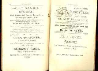 1891 SOUVENIR PROGRAM 25th ANNUAL WATERTOWN CT FAIR ADs  