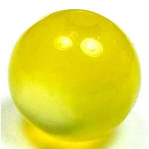  Yellow Cat eye acrylic plastic beads (35 pcs) 12mm 048802 