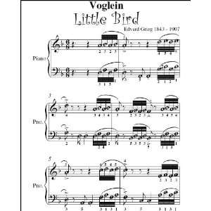   Voglein Little Bird Grieg Easy Piano Sheet Music Edvard Grieg Books