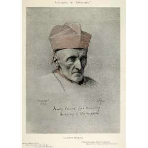  1897 Print Cardinal Henry Edward Manning Rudolf Lehmann 