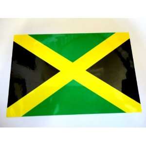 Jamaica flag window decal bumper sticker 4 x 6