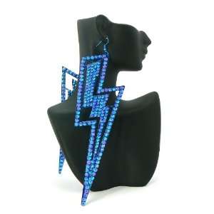   Lightening Bolt Light Weight Lady Gaga Paparazzi Earring: Jewelry