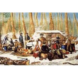  Currier and Ives   American Forest Scenes Canvas