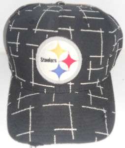 Pittsburgh Steelers Black Washed look Hat/Cap L/XL  J  