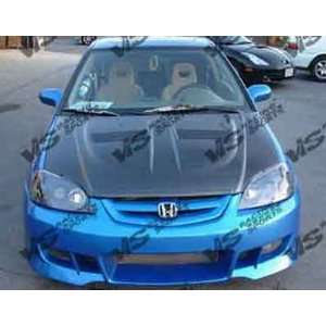   : VIS 01 03 Honda Civic Carbon Fiber Hood XTREME GT EM/ES: Automotive