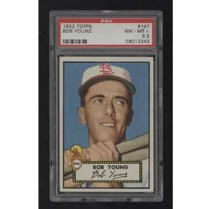  1952 Topps 147 Bob Young PSA NM MT+ 8.5 Sports 