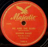 MILDRED BAILEY Majestic 1093 Me And The Blues 78 RPM  