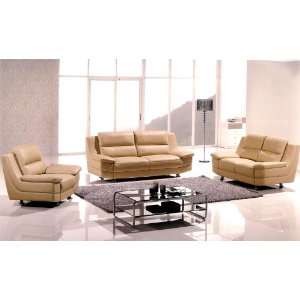  3pc Contemporary Modern Leather Sofa Set #AM 768 TA: Home 