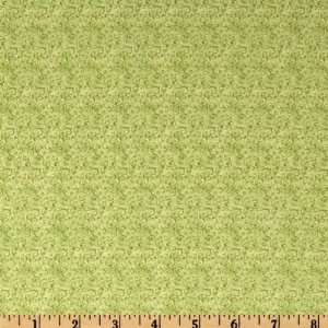  44 Wide Jemima Puddle Duck Scrolls Tonal Green Fabric By 