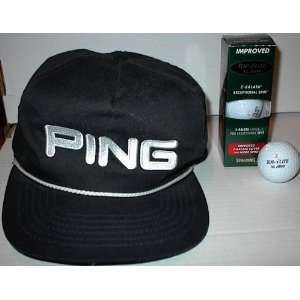  Ping Golf Base ball hat and Top Flite Golf Ball Set 