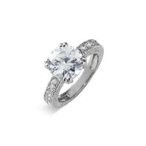  Ariella Collection Antique Detail Round Ring Jewelry