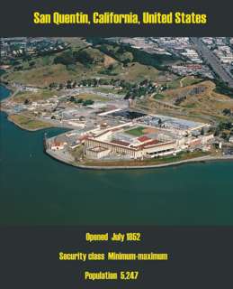 San Quentin State Prison aerial view poster  