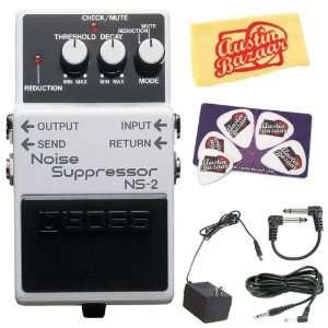  Boss NS 2 Noise Suppressor Pedal Bundle with AC Adapter 