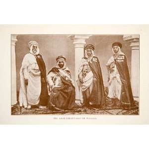  1910 Print Arab Chieftain Algeria Africa Costume Fashion 