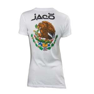 JACO WOMENS MMA MEXICO WALKOUT SHIRT WHITE MEDIUM  