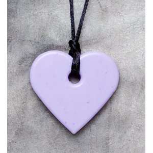  Teething Bling Lilac Tween Bling Heart Shaped Necklace 