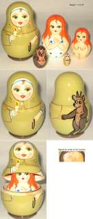 Just a Funny Nun Not Religious Russian dolls 5pc LooK  
