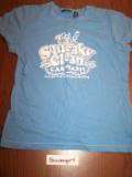 American Eagle Blue Womens Shirt Top Small AE S Funny  