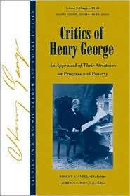 Studies in Economic Reform and Social Justice, Critics of Henry George 
