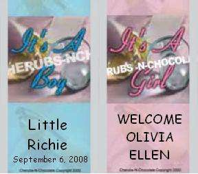 20 Personalized Its A Girl Boy Mini Candy Bar Wrappers  