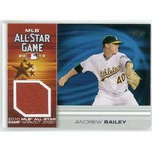  Andrew Bailey 2010 Topps Update All Star Jersey Sports 