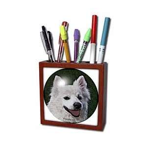  SmudgeArt Dog Art Designs   American Eskimo Dog   Tile Pen 