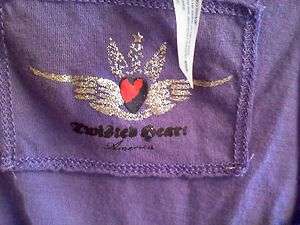 Twisted Heart America Everlasting Purple Sequenced Tank XLarge NEW 