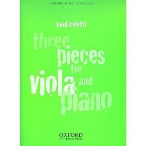   , Paul   3 Pieces for Viola and Piano   Oxford University Publication