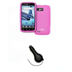  EMPIRE Motorola Atrix 2 Hot Pink Silicone Skin Case Cover 