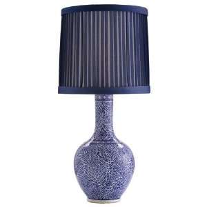  Batik Blue & White Porcelain Lamp