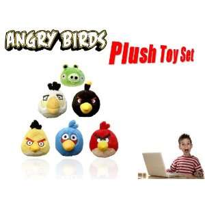  Hard to Find Angry Birds Family Bird 3 Plush Set of 6 