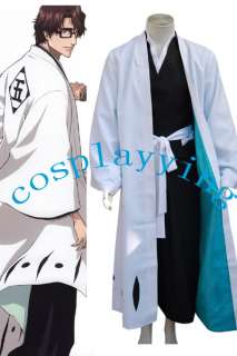 Bleach 5th Captain Aizen Sousuke Cosplay Costume  