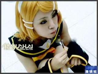VOCALOID 2 Rin Kagamine cosplay costume Set Tailor Made  
