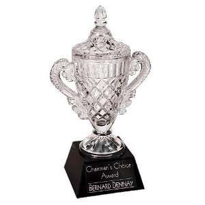 Crystal Cup Corporate Award with Base 13 3/4 Tall Office 