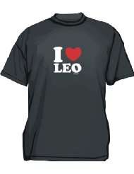 Heart (Love) Leo Mens Tee Shirt in 12 colors Small thru 6XL