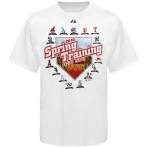   League White 2010 MLB Spring Training Map T shirt
