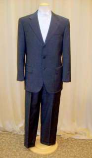 Barcelino Ravazzolo Italian Suit 100% Virgen Wool 52R  