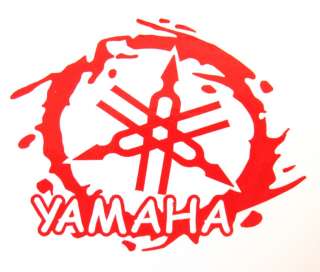 YAMAHA Red MotoGP Motorcycle Bumper Die Cut Vinyl Sticker H101  