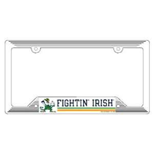  2 Notre Dame Irish Car Tag Frames
