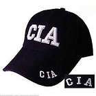 New CIA EMBROIDERED ADJUSTABLE HAT black CIA ball Cap