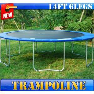   Quality 14 Ft Round Trampoline with Frame Pad Patio, Lawn & Garden