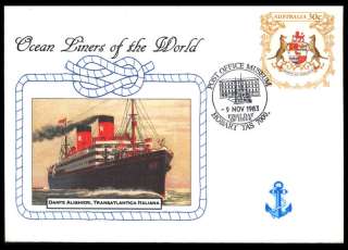 1983 Australia Dante Alighieri Ship Cover 130  