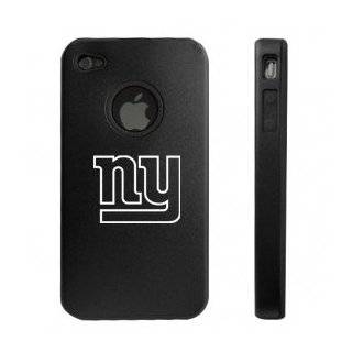 Apple iPhone 4 4S 4G Black Aluminum & Silicone Case New York Giants