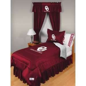  Oklahoma Sooners L/R Queen Comforter Memorabilia. Sports 