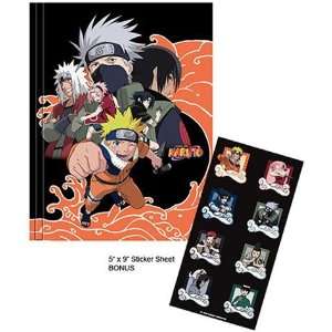  Naruto Note Book   Sketch Book and Sticker Pack 