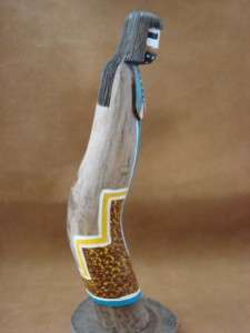 Navajo Indian Hand Carved Dawn Shalako Kachina by R Pino Native 