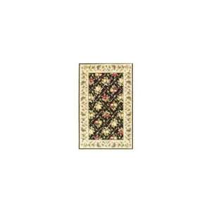   Colonial Ivory Summer Fruits Home Area Rug, Black Furniture & Decor