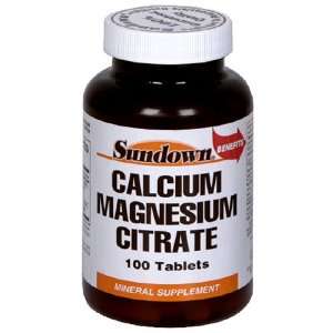  Sundown Calcium Magnesium Citrate, 100 Tablets: Health 
